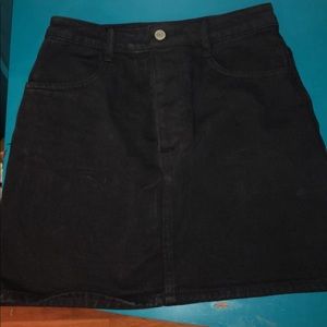 Black Jean skirt